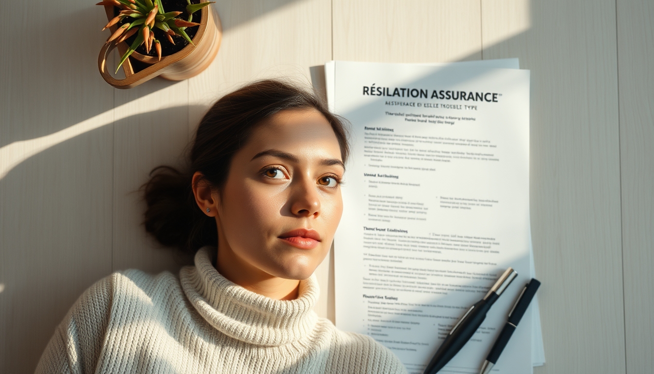 résiliation assurance emprunteur lettre type