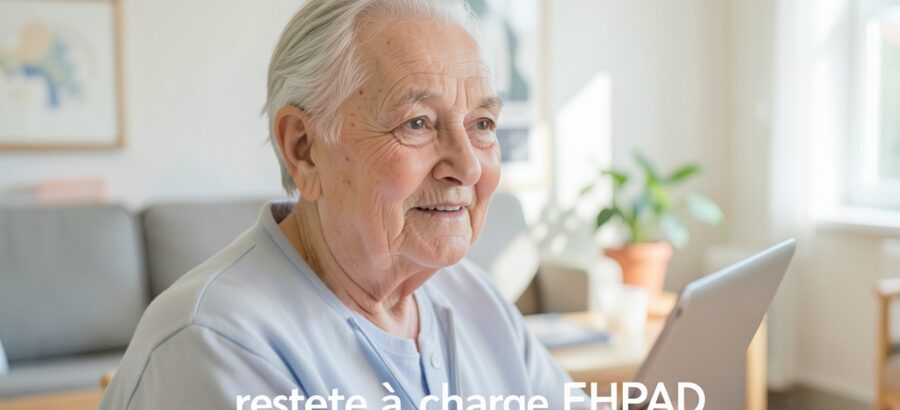 personne âgée en maison de retraite avec reste à charge EHPAD