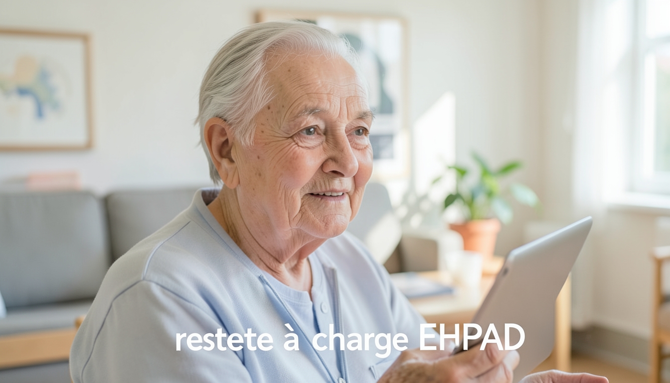 personne âgée en maison de retraite avec reste à charge EHPAD
